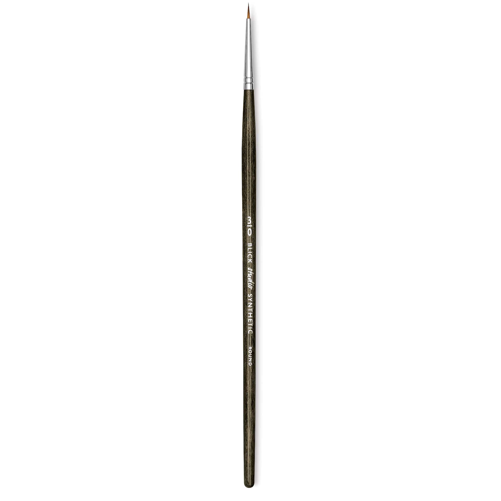 Blick Studio Short Handle Synthetic Brush - Round, Black Handle, 3/0