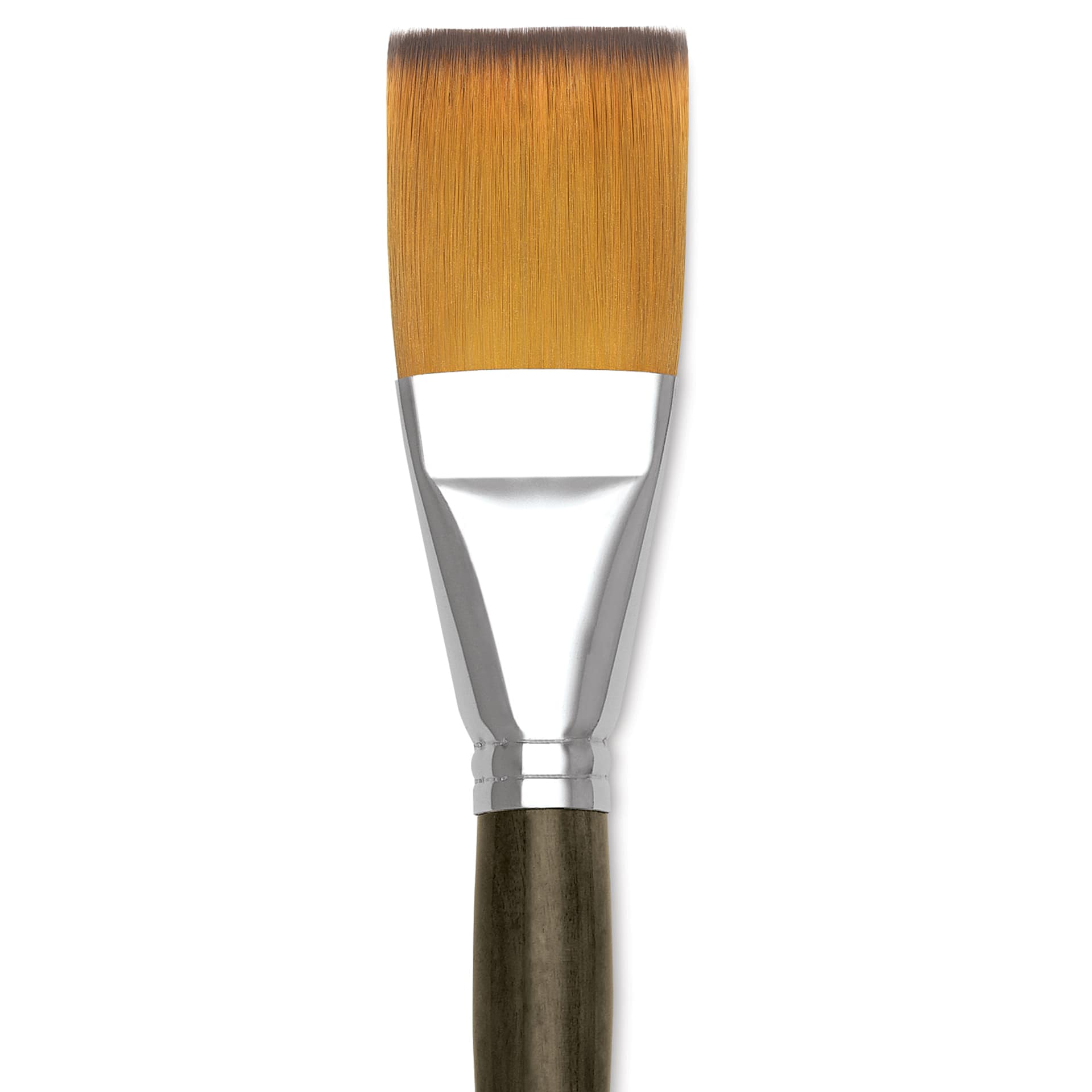 Blick Studio Short Handle Synthetic Brush - Flat Wash, Short Handle, 1-1/2", close up