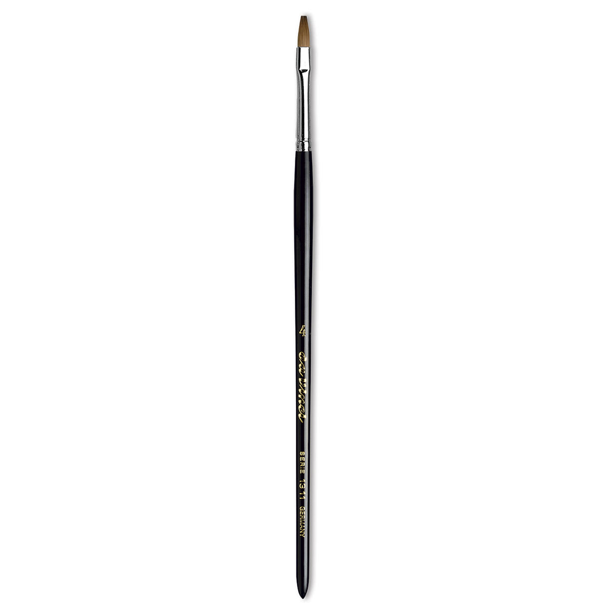 Da Vinci Maestro Kolinsky Brush - Flat, Short Handle, Size 4