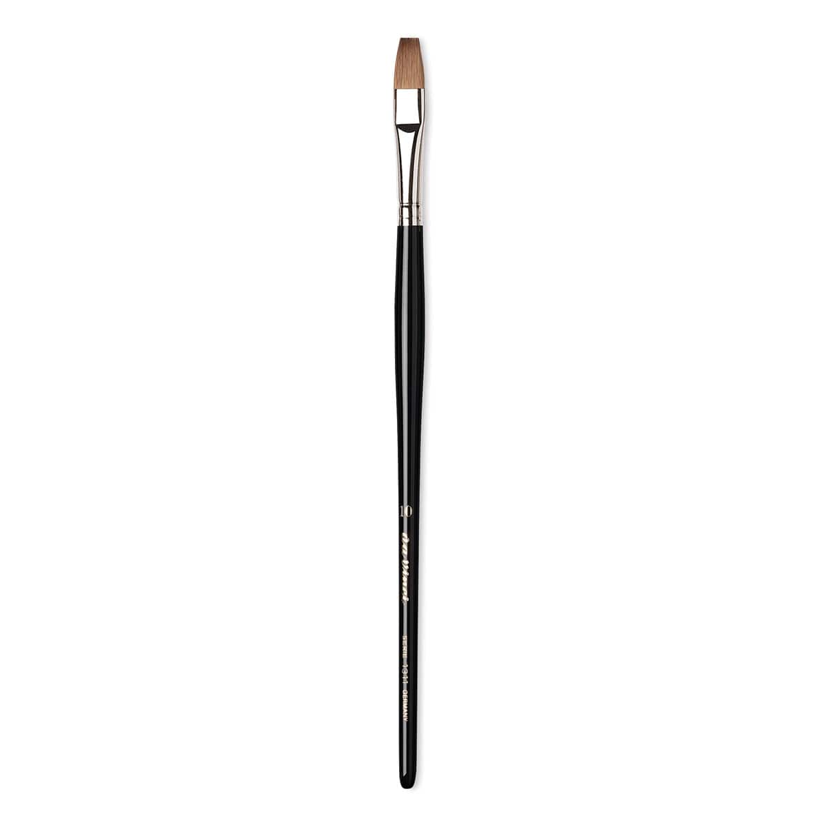 Da Vinci Maestro Kolinsky Brush - Flat, Short Handle, Size 10