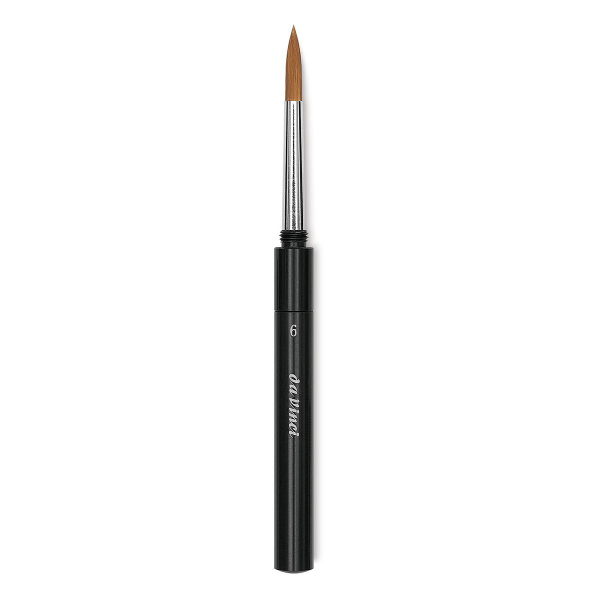 Da Vinci Cosmotop Spin Brush - Travel Brush, Extra Short Handle, Size 6