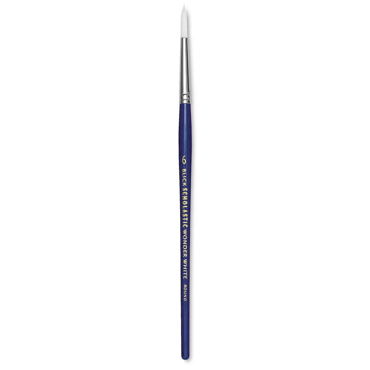 Blick Scholastic Short Handle Wonder White Brush - Round, Size 6