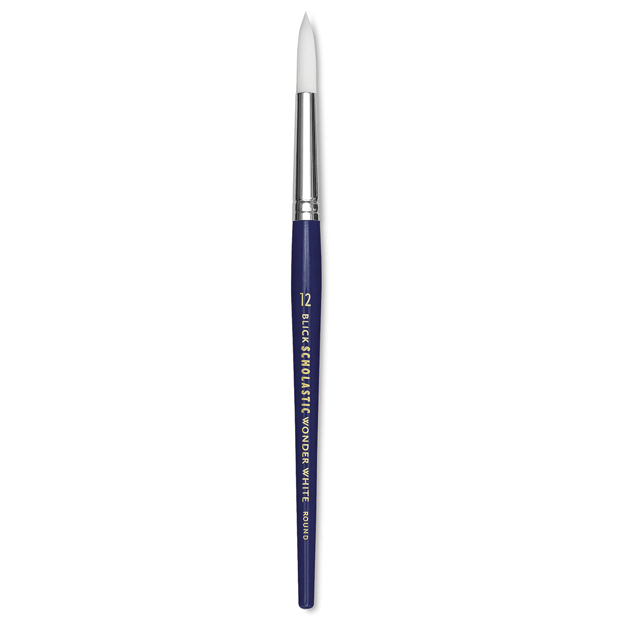 Blick Scholastic Short Handle Wonder White Brush - Round, Size 12