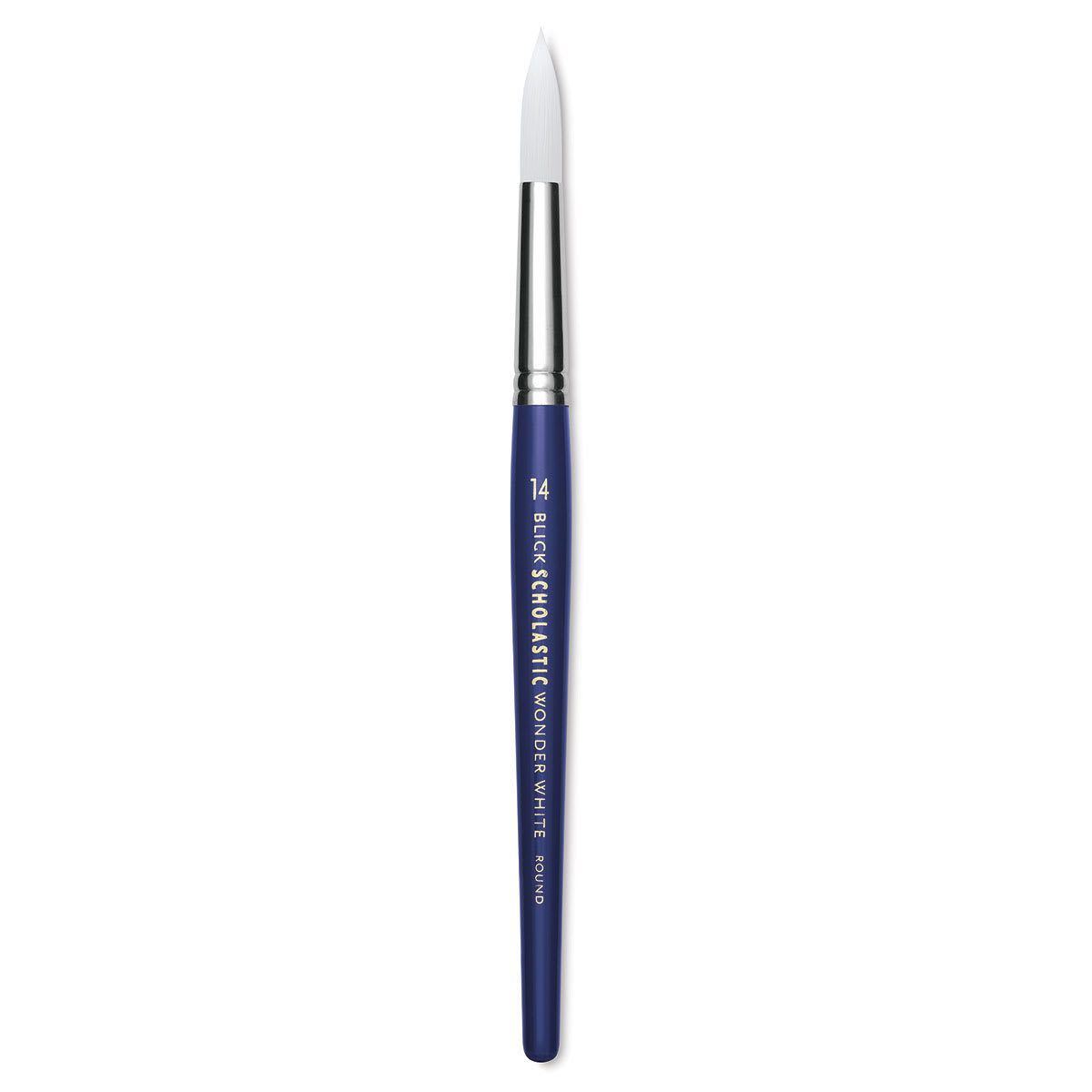Blick Scholastic Short Handle Wonder White Brush - Round, Size 14