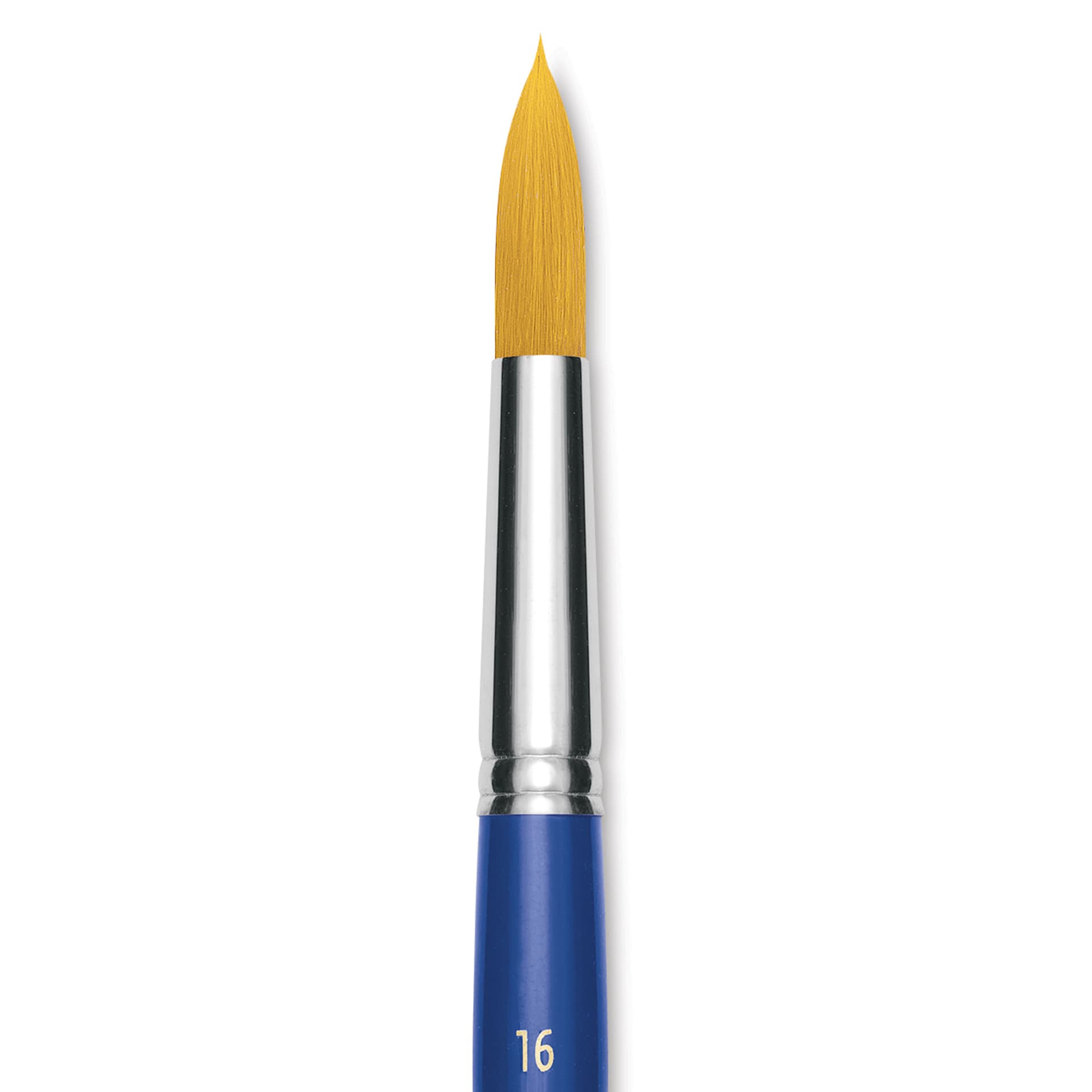 Blick Scholastic Short Handle Golden Taklon Brush - Round, Size 16