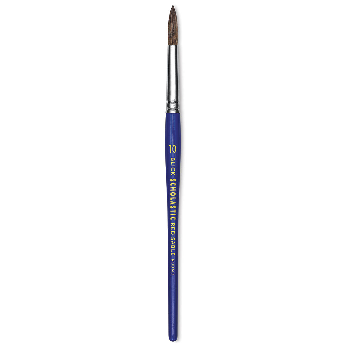 Blick Scholastic Short Handle Red Sable Brush - Round, Size 10