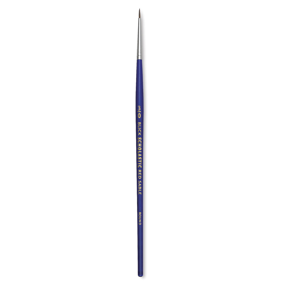 Blick Scholastic Short Handle Red Sable Brush - Round, Size 3/0