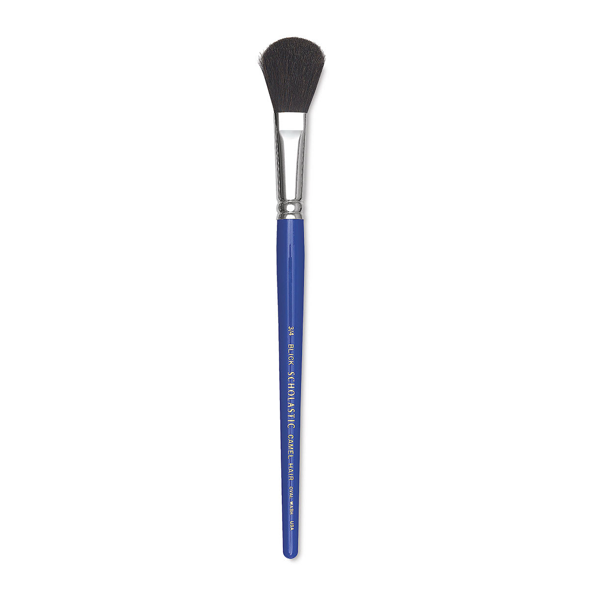 Blick Scholastic Camel Hair Brush - Oval Wash, Short Handle, Size 3/4"