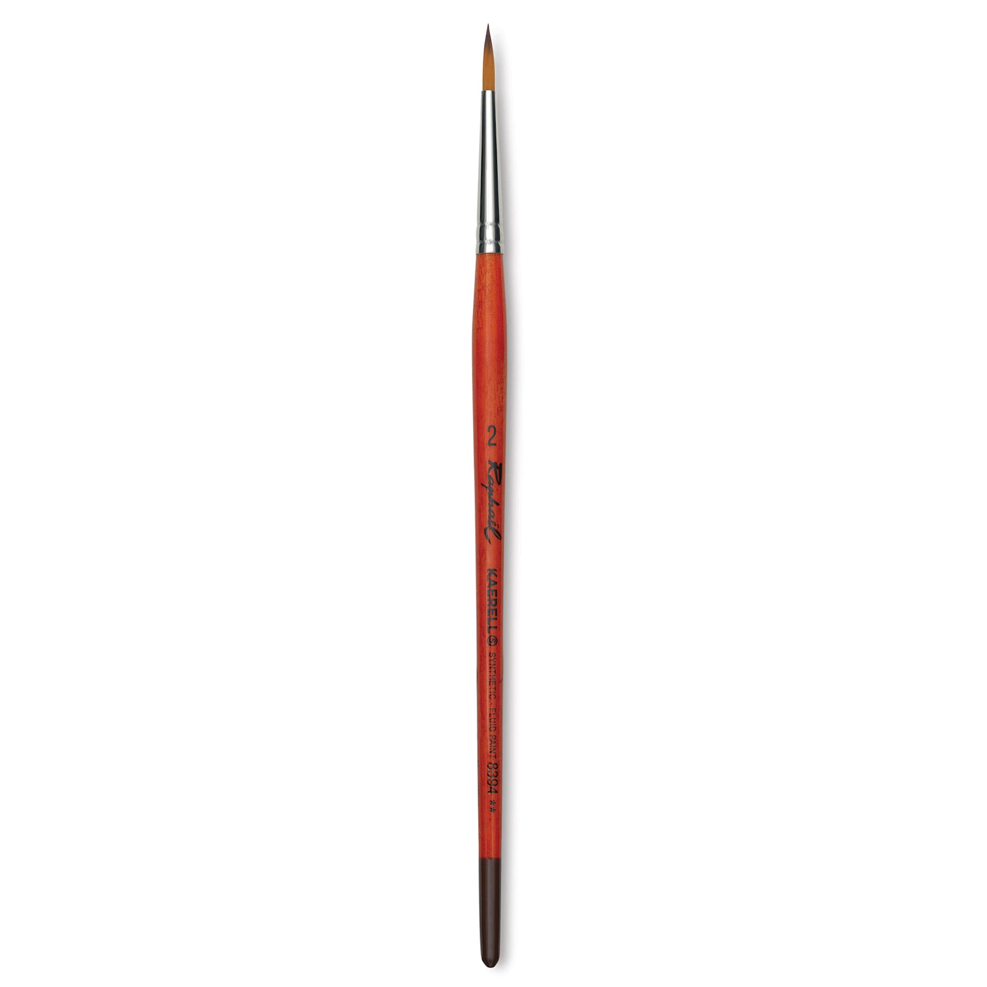 Raphael Golden Kaerell Brush - Pointed Round, Short Handle, Size 2
