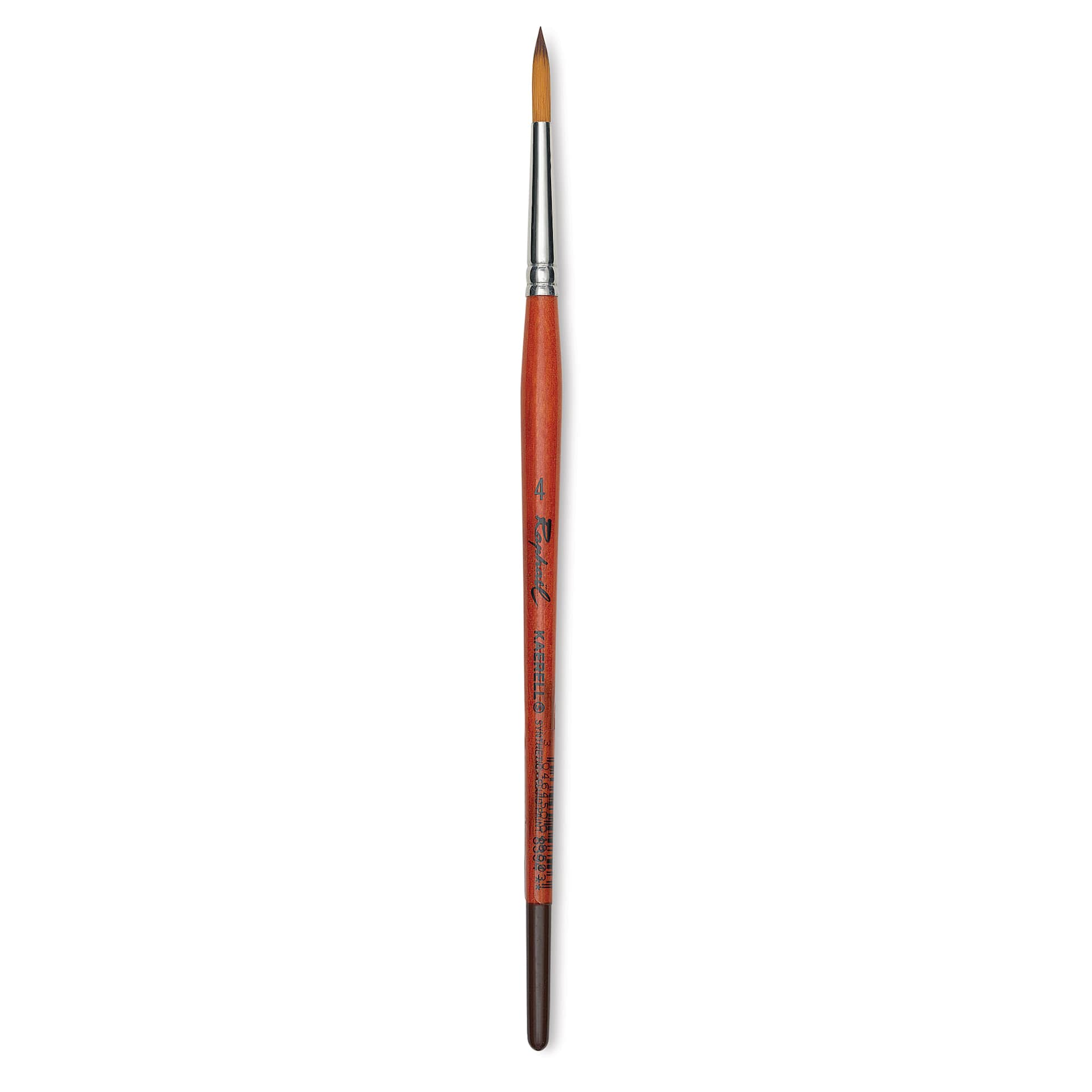 Raphael Golden Kaerell Brush - Pointed Round, Short Handle, Size 4
