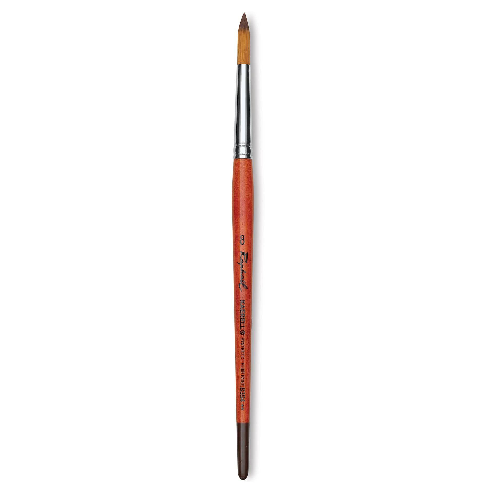 Raphael Golden Kaerell Brush - Pointed Round, Short Handle, Size 8
