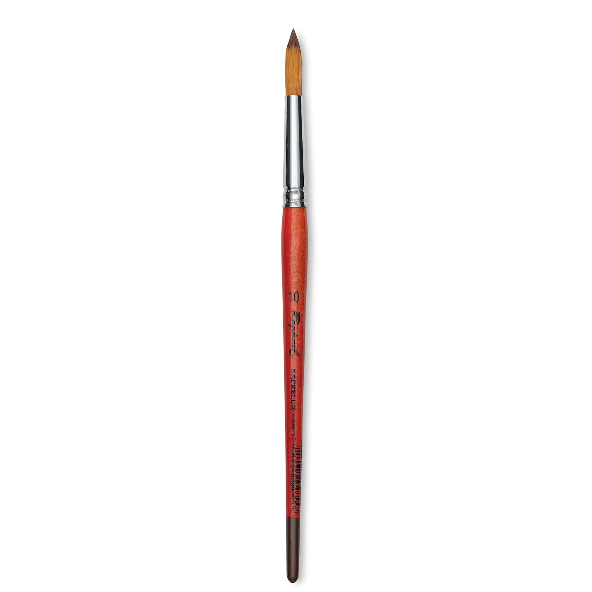 Raphael Golden Kaerell Brush - Pointed Round, Short Handle, Size 10