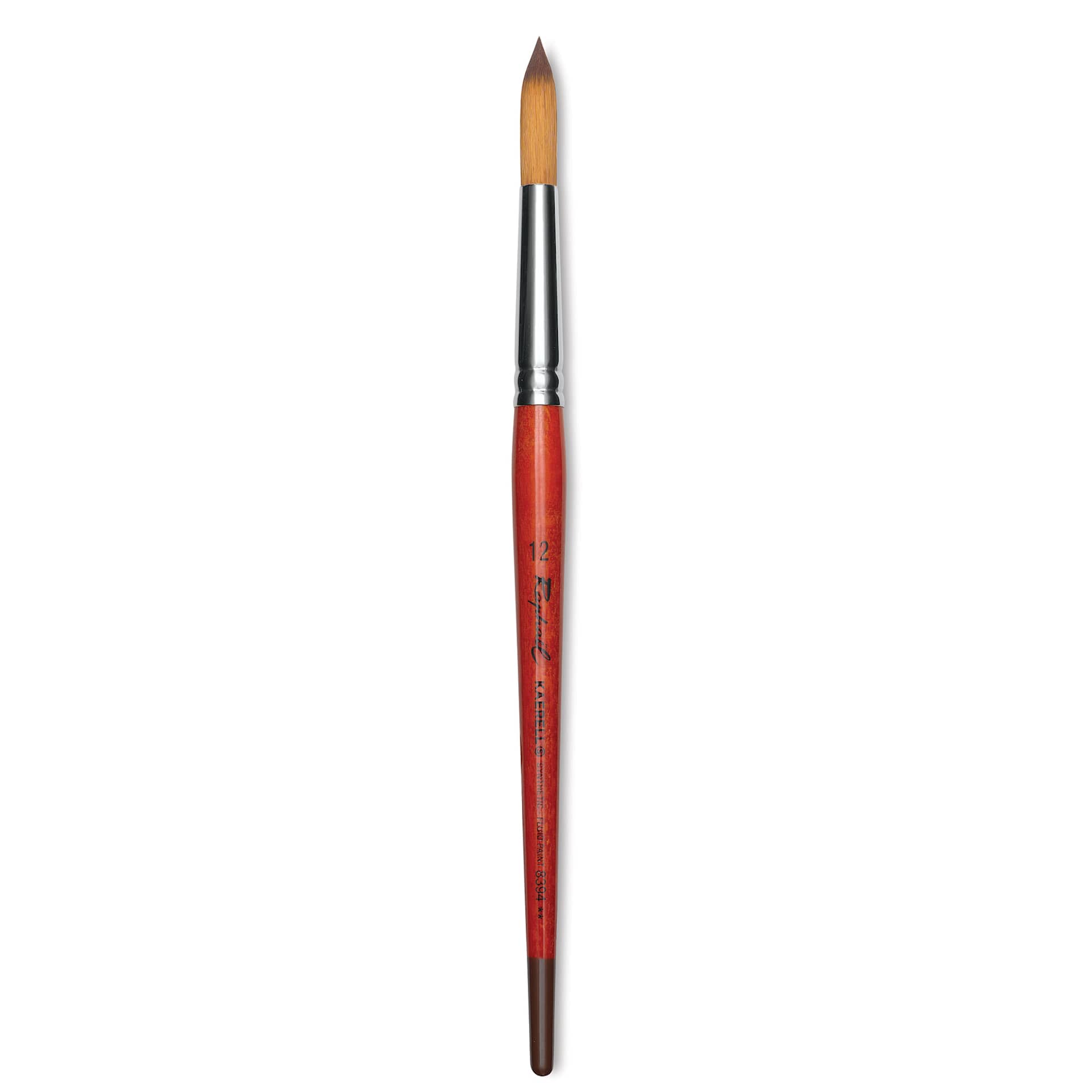 Raphael Golden Kaerell Brush - Pointed Round, Short Handle, Size 12