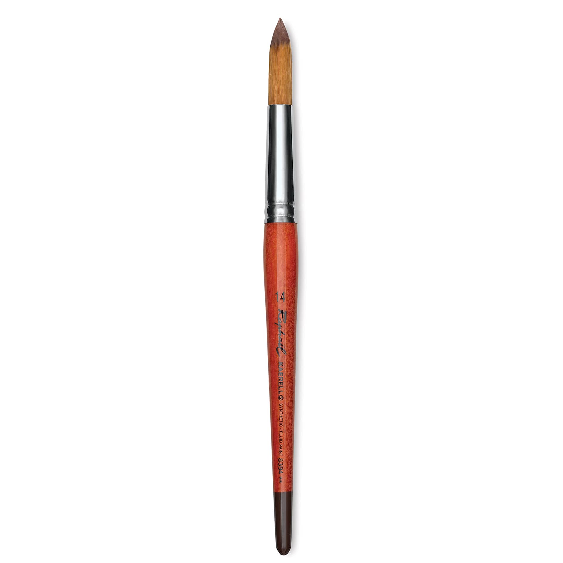 Raphael Golden Kaerell Brush - Pointed Round, Short Handle, Size 14
