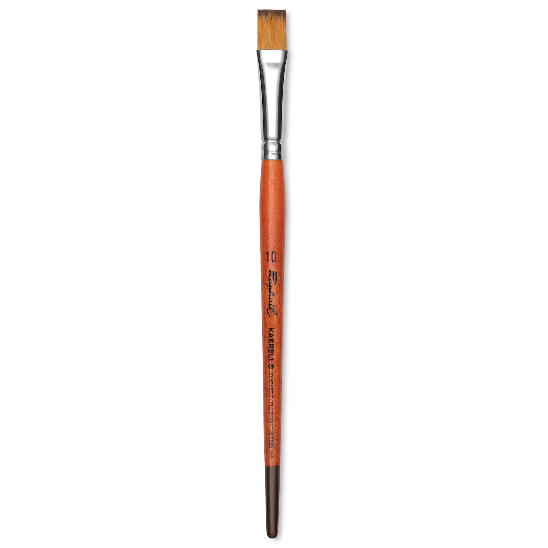 Raphael Golden Kaerell Brush - Flat, Short Handle, Size 10