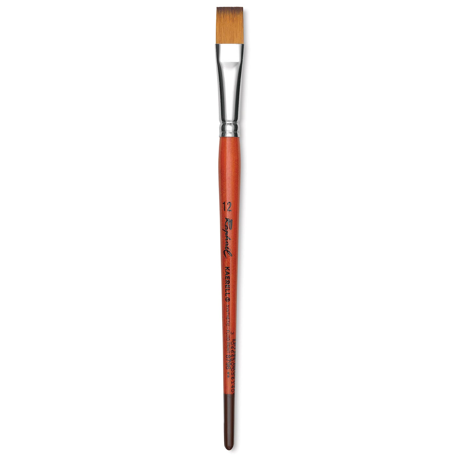 Raphael Golden Kaerell Brush - Flat, Short Handle, Size 10