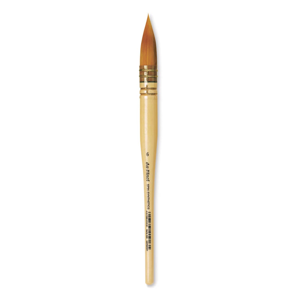 Da Vinci Artist Brush Set - Size 6 Quill brush shown upright