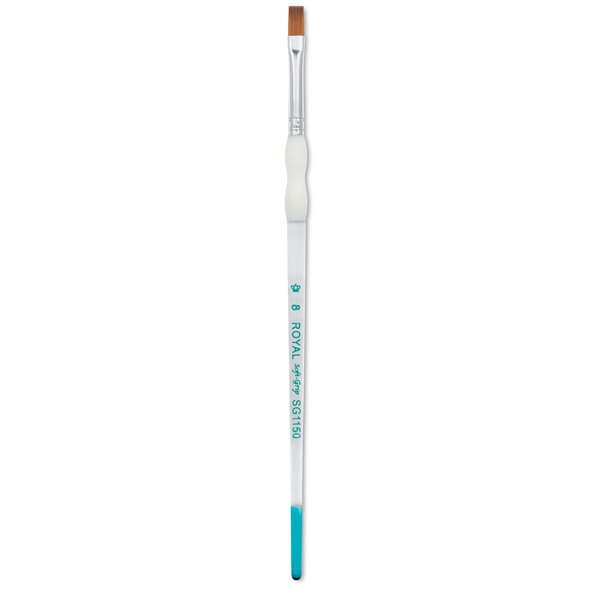 Royal & Langnickel Soft Grip Synthetic Sable Brushes - Shader, Short Handle, Size 8