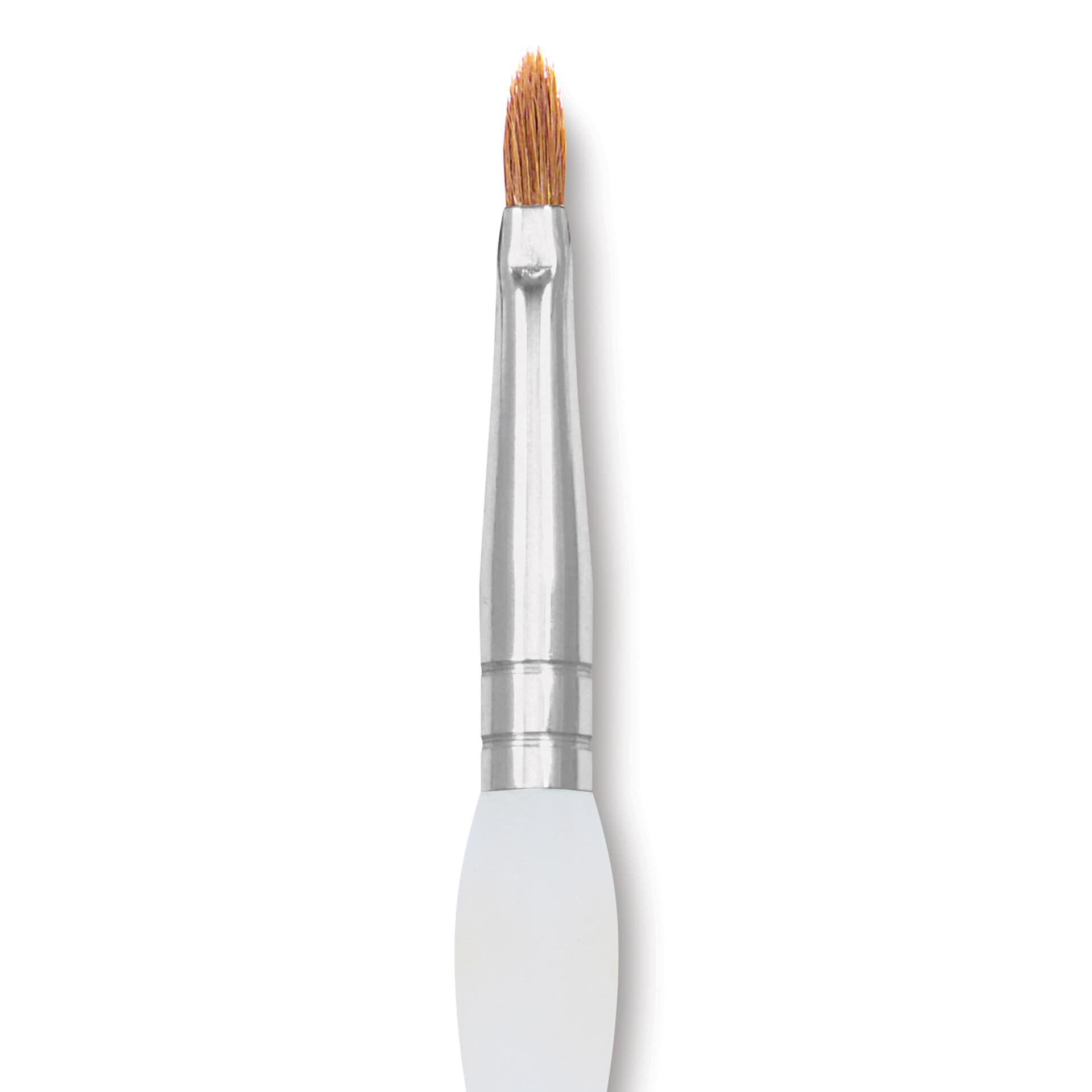 Royal & Langnickel Soft Grip Synthetic Sable Brushes - Filbert, Short Handle, Size 2, close-up