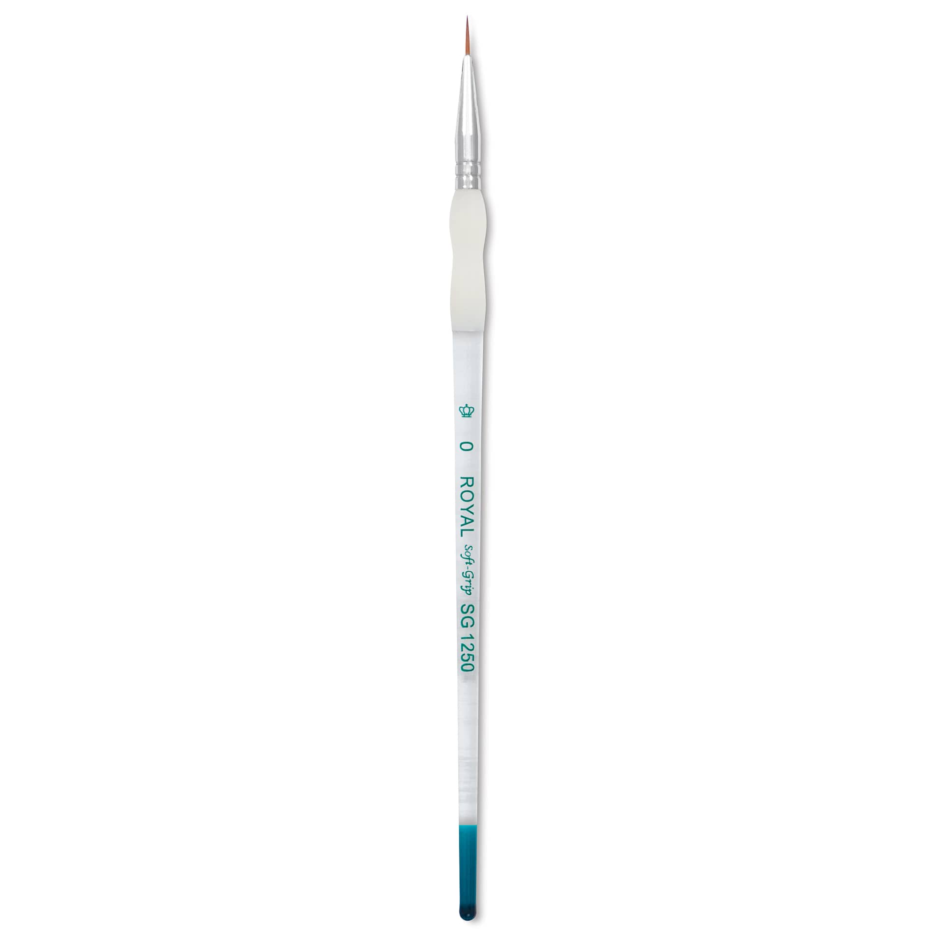 Royal & Langnickel Soft Grip Synthetic Sable Brushes - Round, Short Handle, Size 0