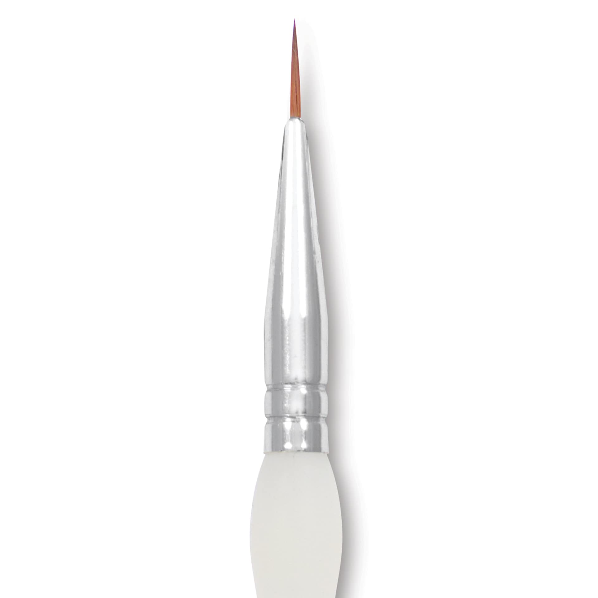 Royal & Langnickel Soft Grip Synthetic Sable Brushes - Round, Short Handle, Size 0, close-up