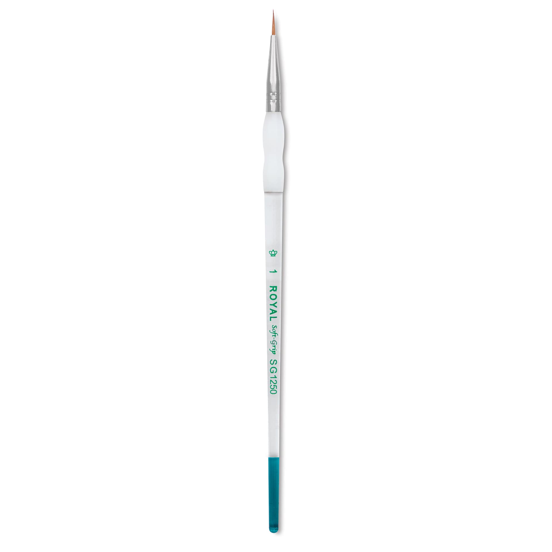 Royal & Langnickel Soft Grip Synthetic Sable Brushes - Round, Short Handle, Size 1