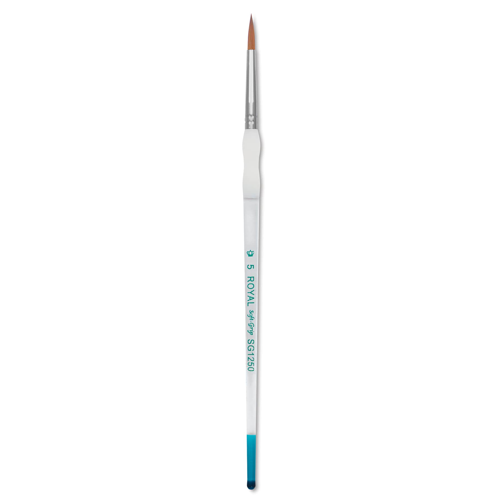 Royal & Langnickel Soft Grip Synthetic Sable Brushes - Round, Short Handle, Size 5