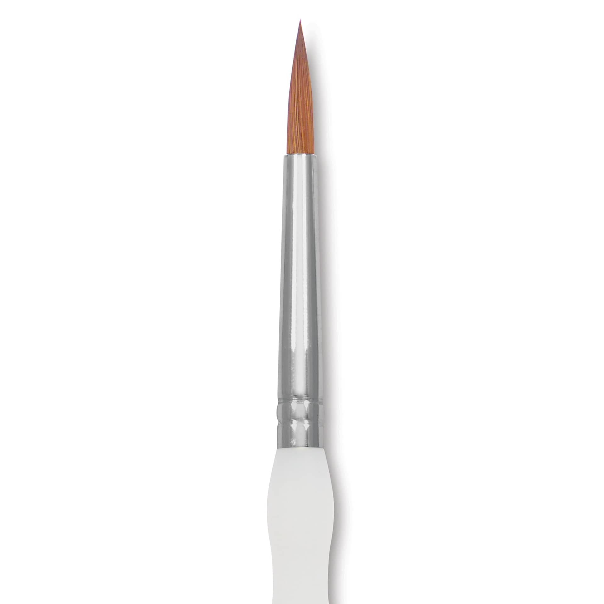 Royal & Langnickel Soft Grip Synthetic Sable Brushes - Round, Short Handle, Size 5, close-up