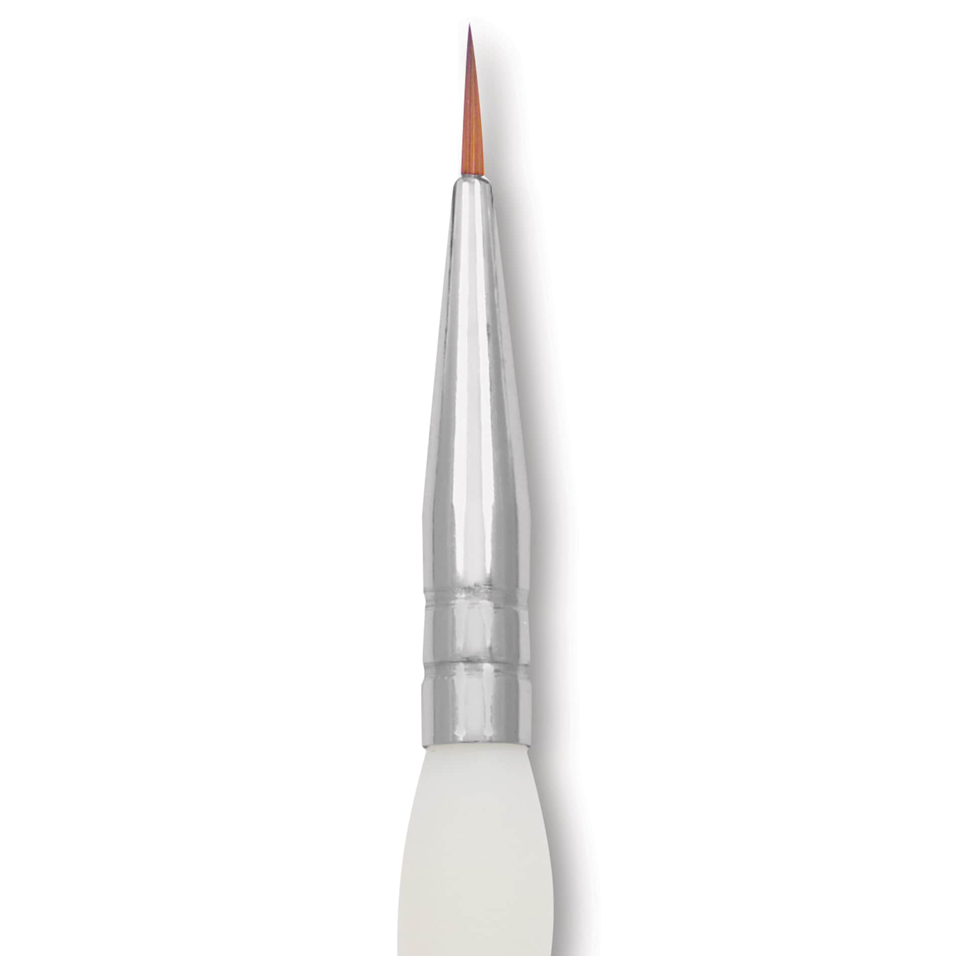 Royal & Langnickel Soft Grip Synthetic Sable Brushes - Detail, Short Handle, Size 3/0, close-up