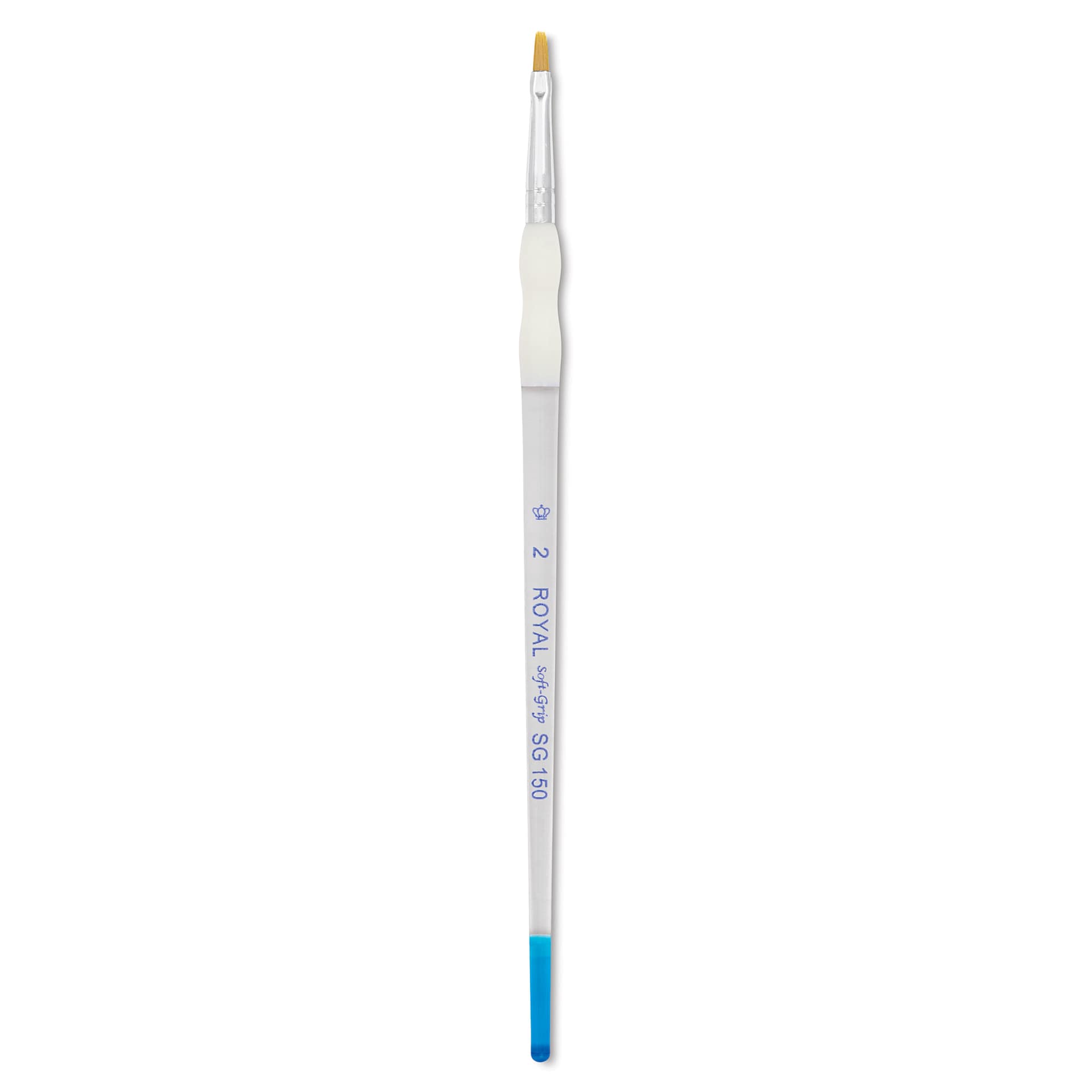 Royal & Langnickel Soft Grip Golden Taklon Brush - Shader, Short Handle, Size 2