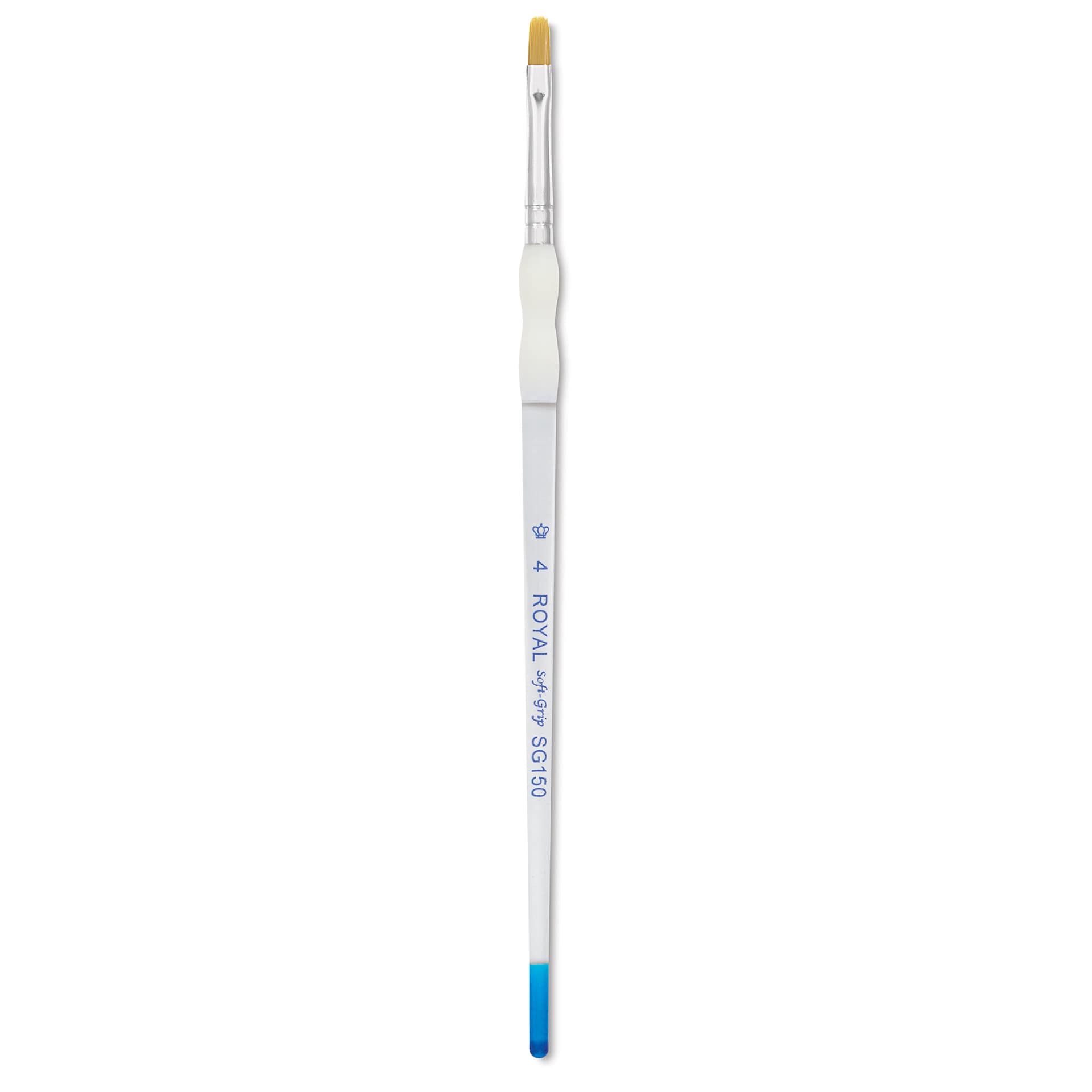 Royal & Langnickel Soft Grip Golden Taklon Brush - Shader, Short Handle, Size 4