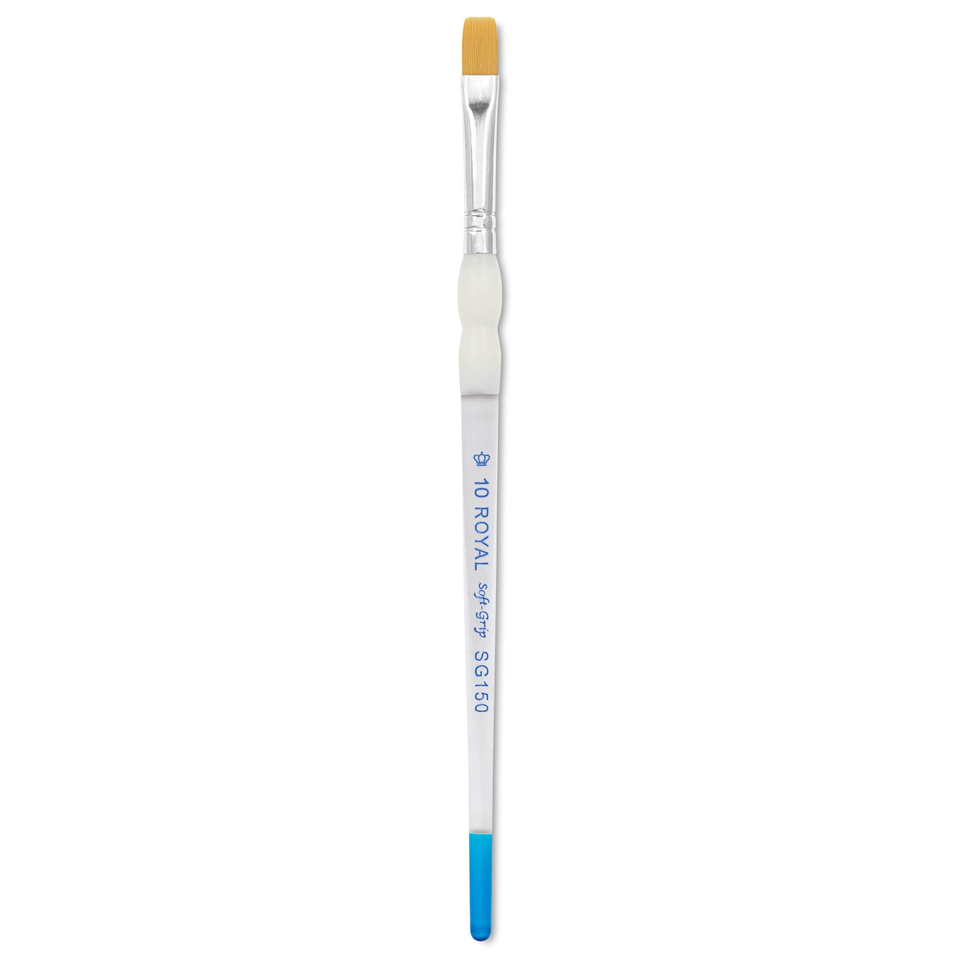 Royal & Langnickel Soft Grip Golden Taklon Brush - Shader, Short Handle, Size 10