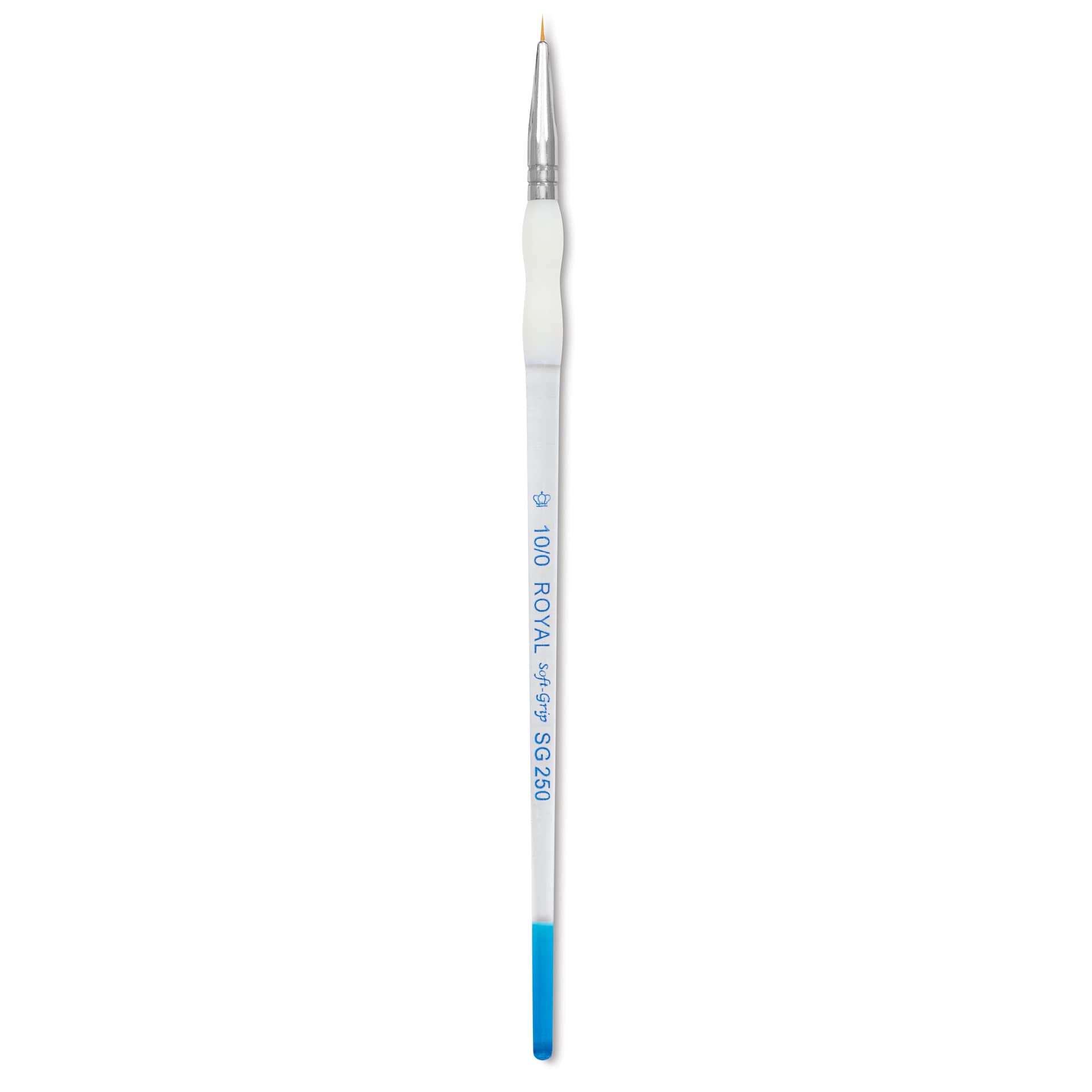 Royal & Langnickel Soft Grip Golden Taklon Brush - Round, Short Handle, Size 10/0