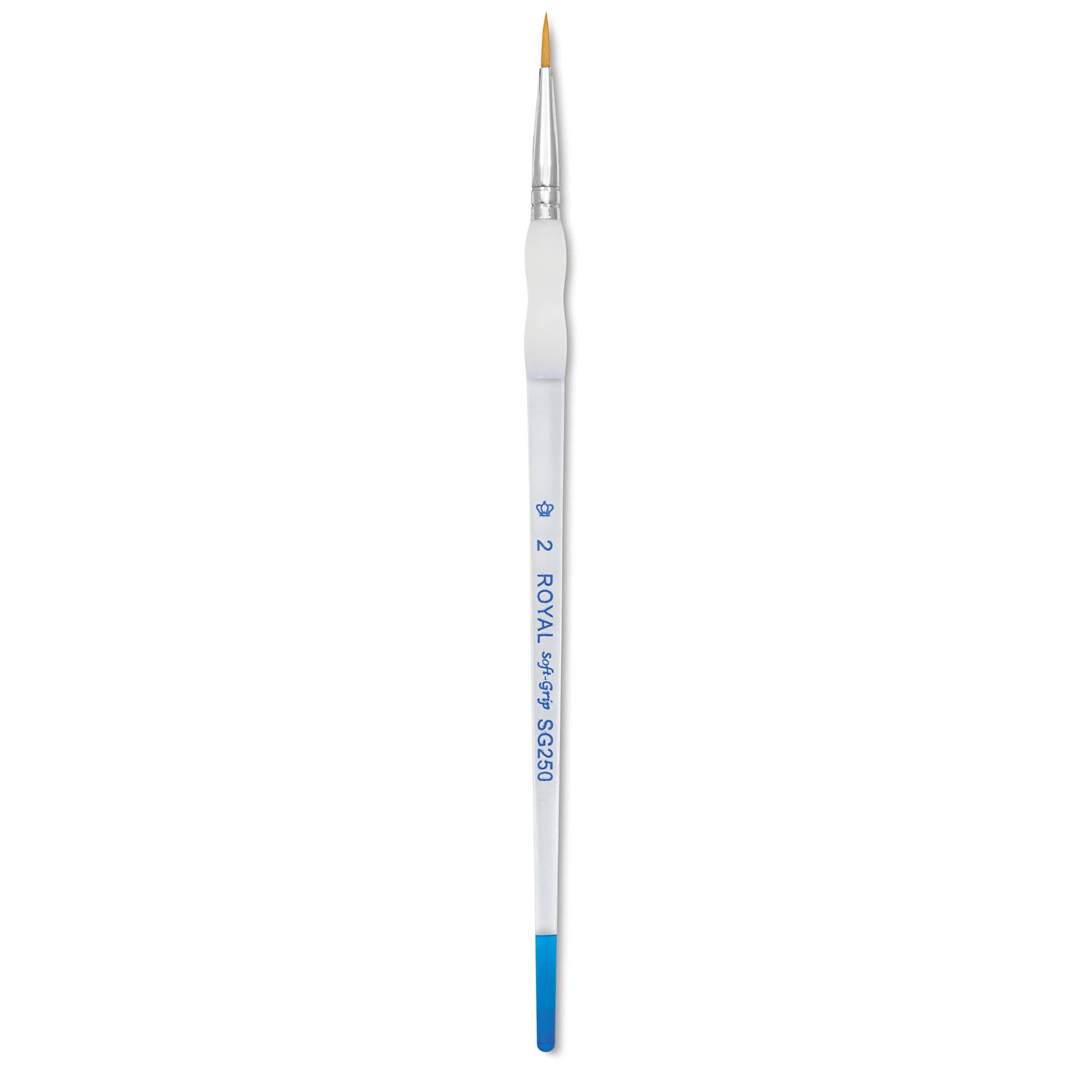 Royal & Langnickel Soft Grip Golden Taklon Brush - Round, Short Handle, Size 2