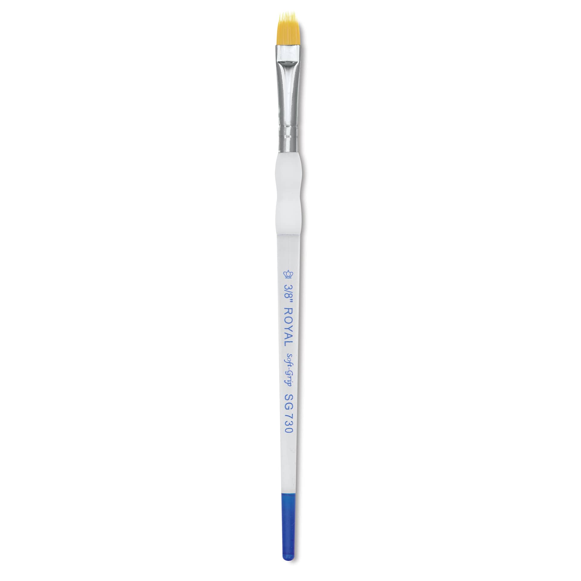 Royal & Langnickel Soft Grip Golden Taklon Brush - Comb, Short Handle, Size 3/8"