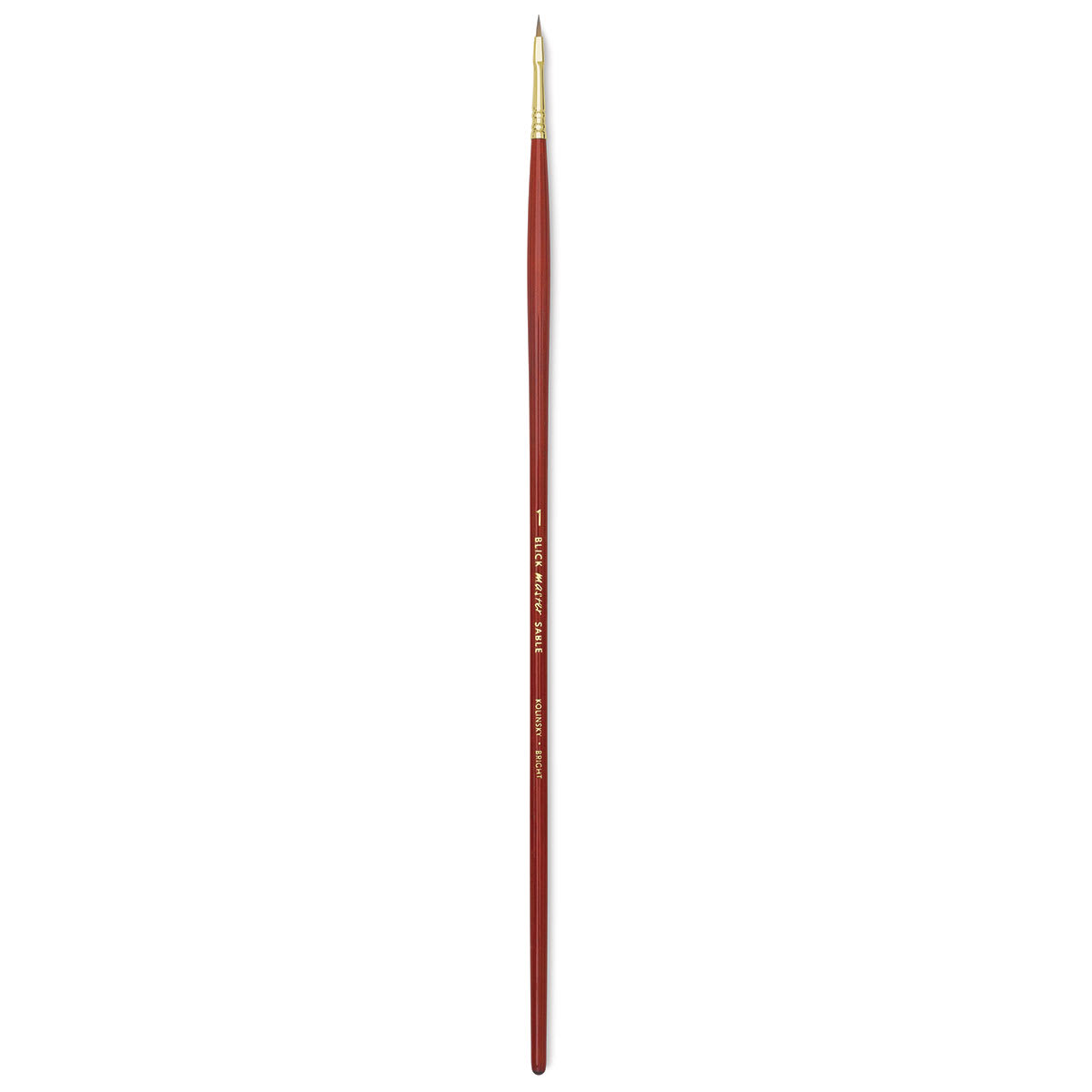 Blick Master Kolinsky Sable Brush - Bright, Long Handle, Size 1