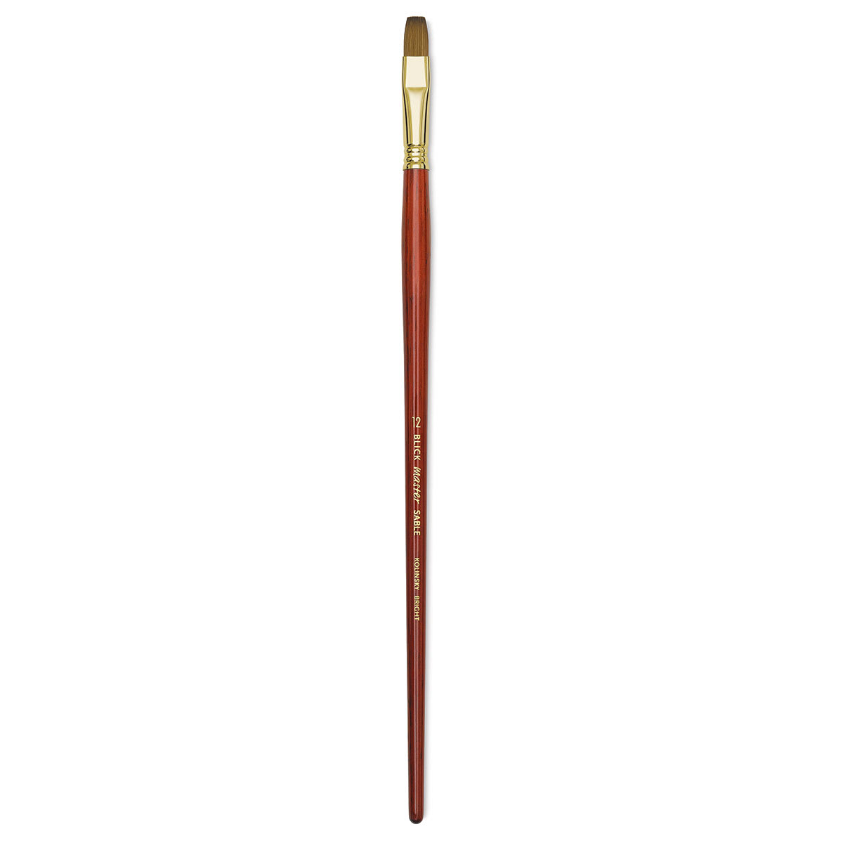 Blick Master Kolinsky Sable Brush - Bright, Long Handle, Size 12