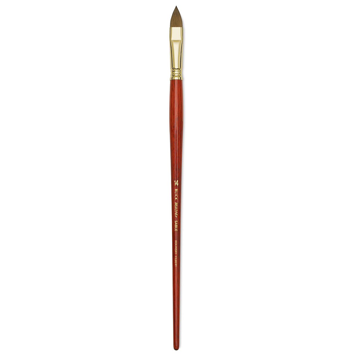 Blick Master Kolinsky Sable Brush - Filbert, Long Handle, Size 14