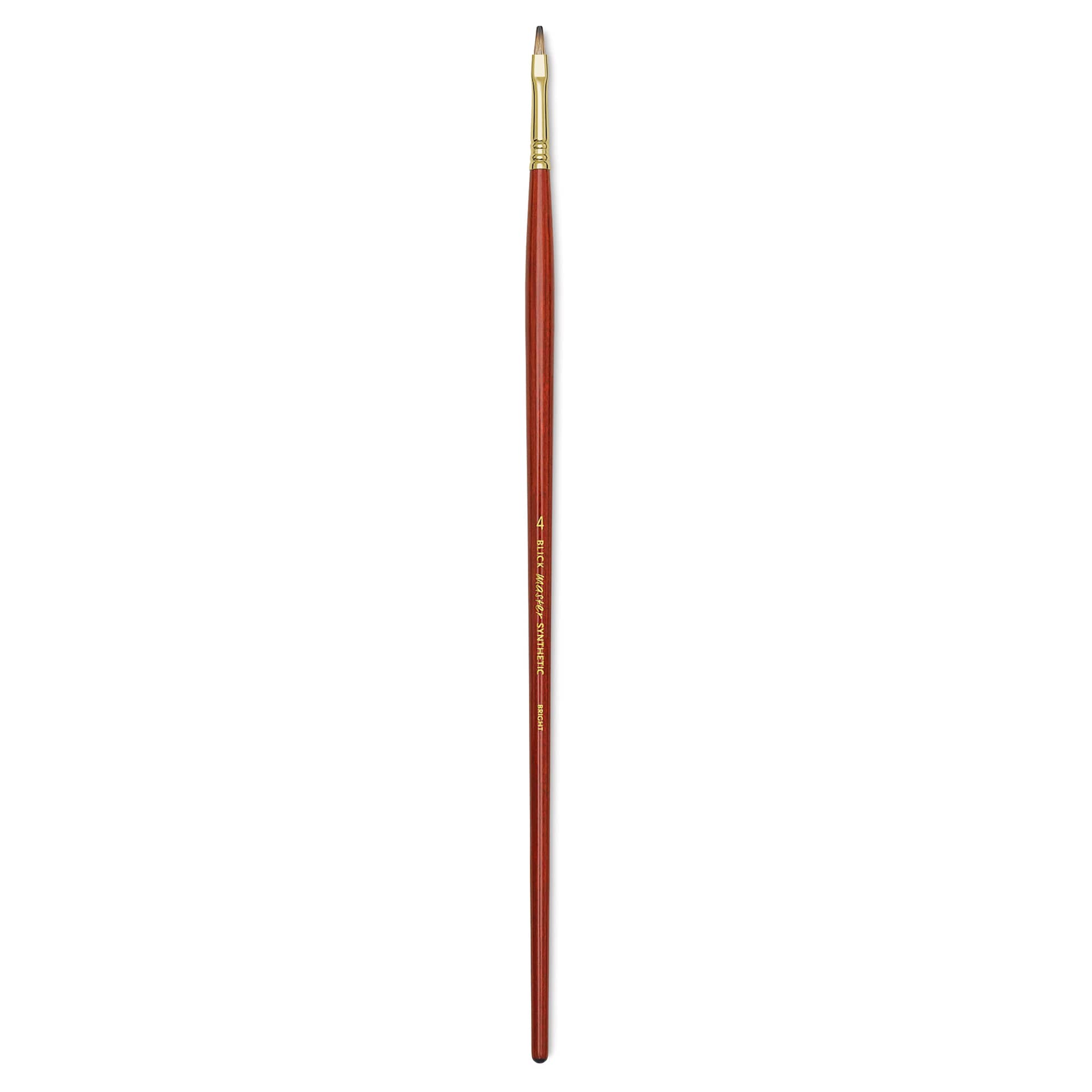 Blick Master Synthetic Brush - Bright, Long Handle, Size 4