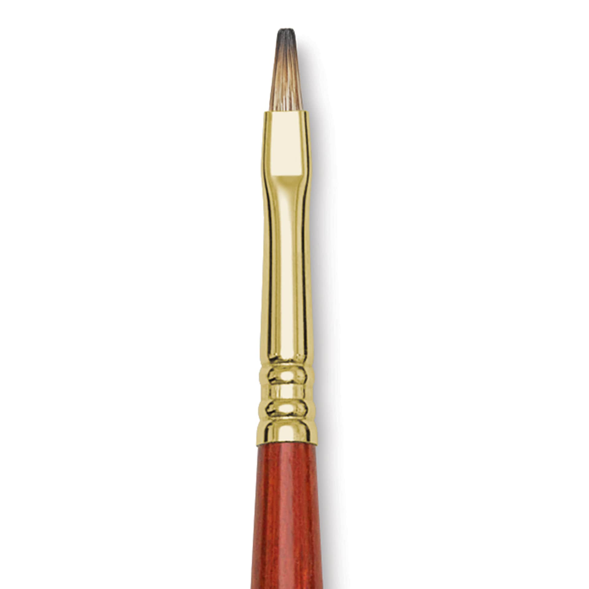 Blick Master Synthetic Brush - Bright, Long Handle, Size 4, close-up