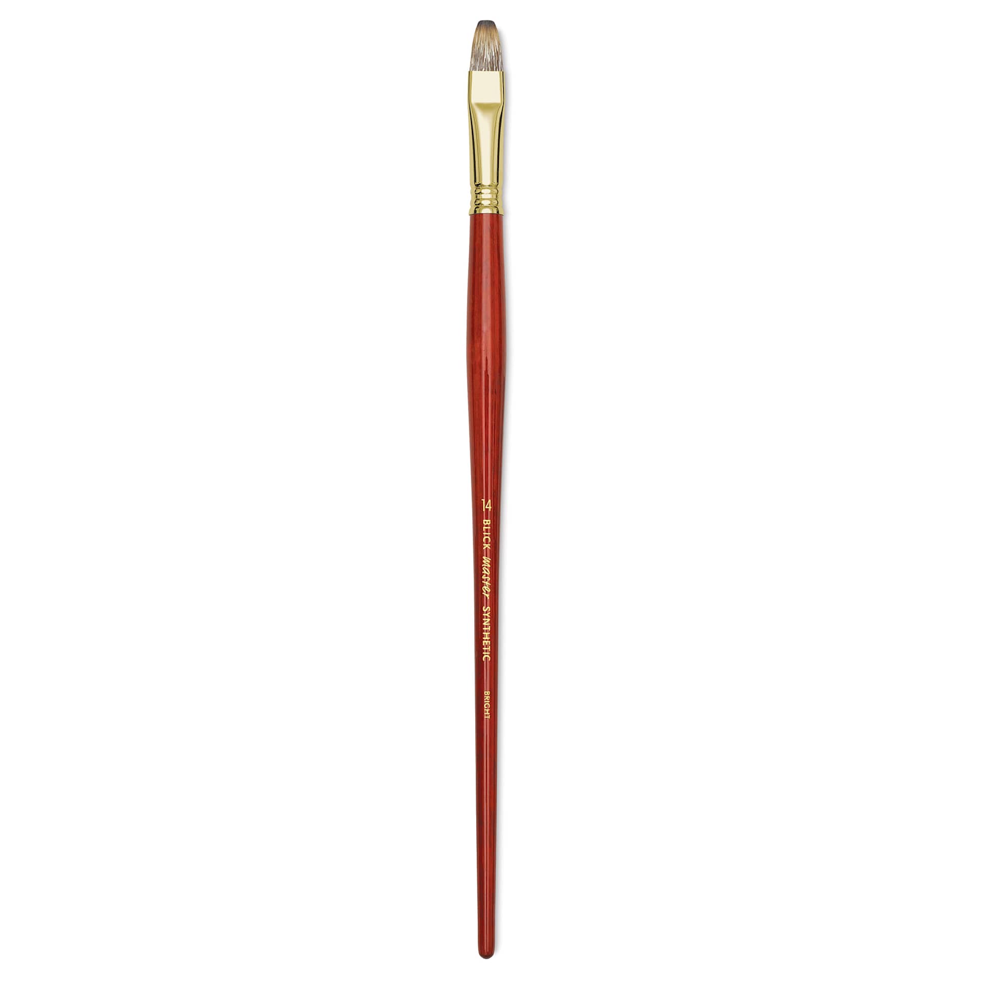 Blick Master Synthetic Brush - Bright, Long Handle, Size 14