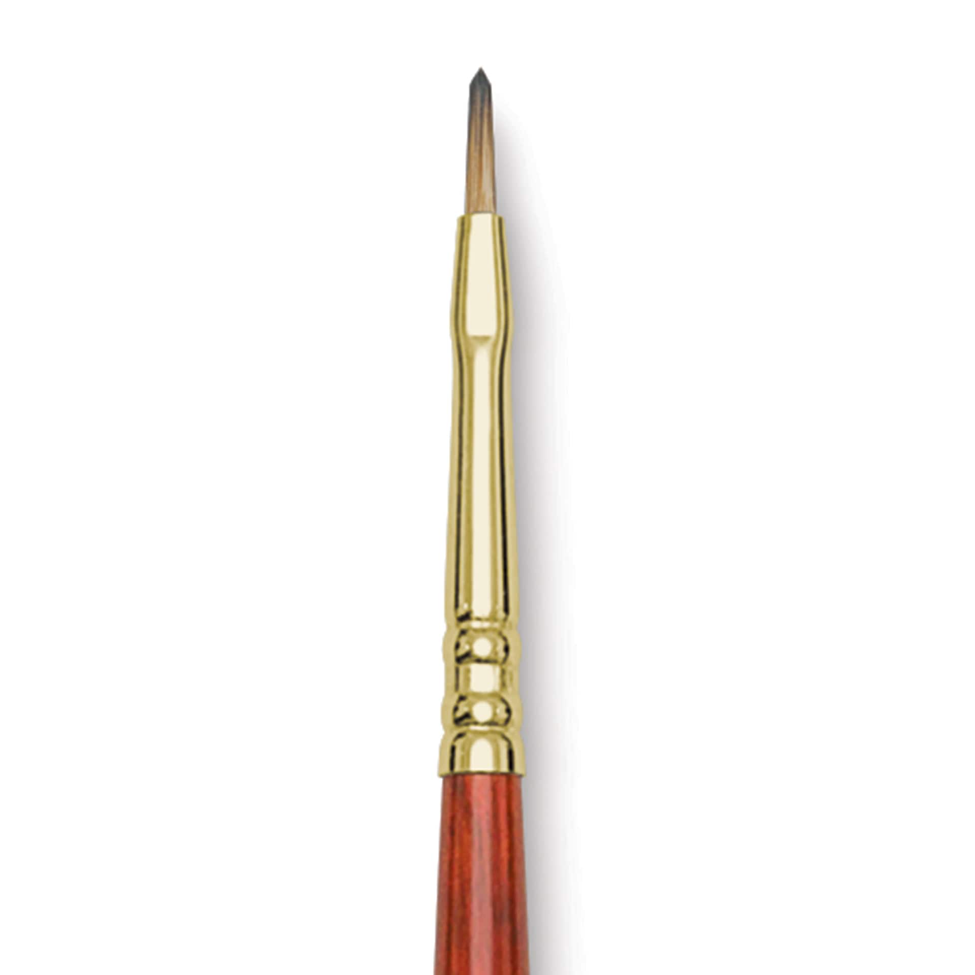 Blick Master Synthetic Brush - Filbert, Long Handle, Size 1, close-up