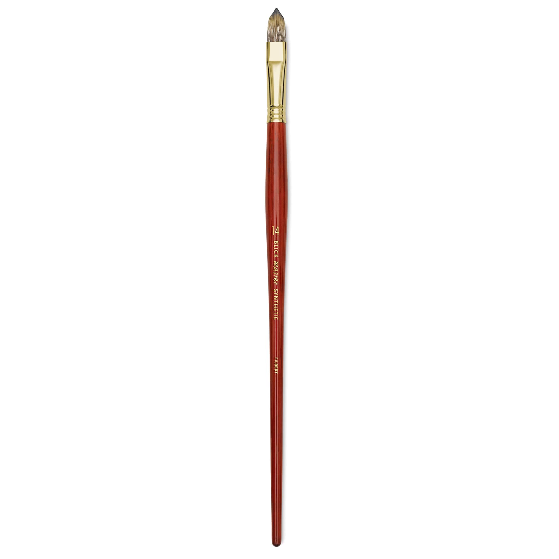 Blick Master Synthetic Brush - Filbert, Long Handle, Size 14