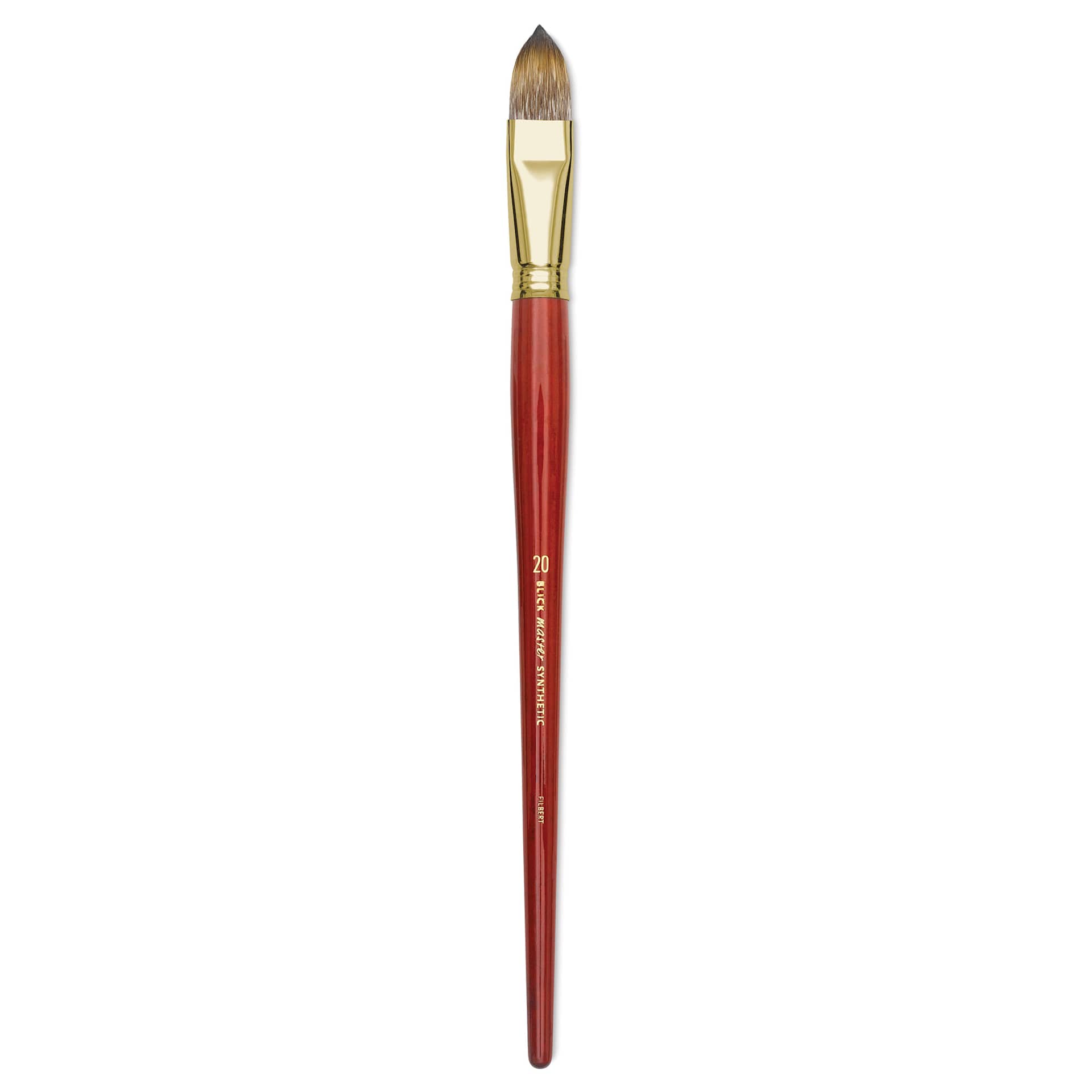 Blick Master Synthetic Brush - Filbert, Long Handle, Size 20