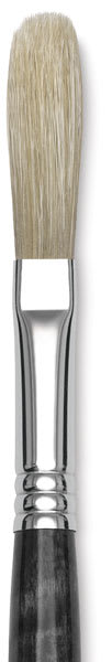 Blick Studio Bristle Brushes - Closeup of single Egbert brush