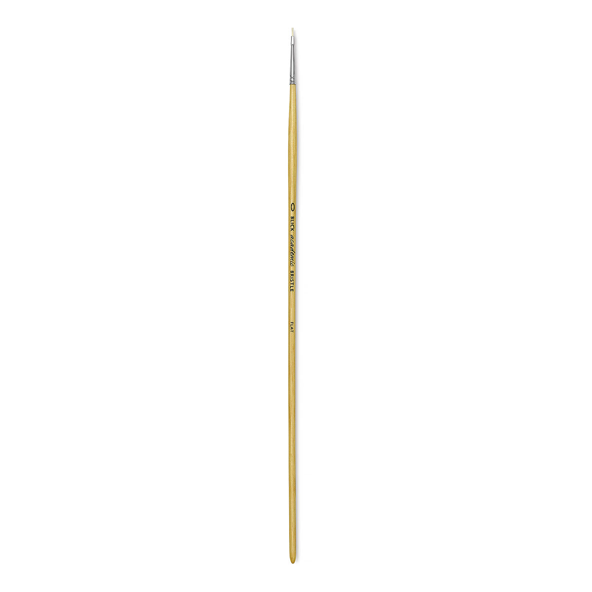 Blick Academic Bristle Brush - Flat, Long Handle, Size 0