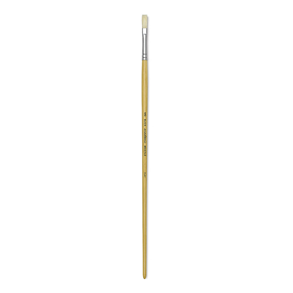 Blick Academic Bristle Brush - Flat, Long Handle, Size 8