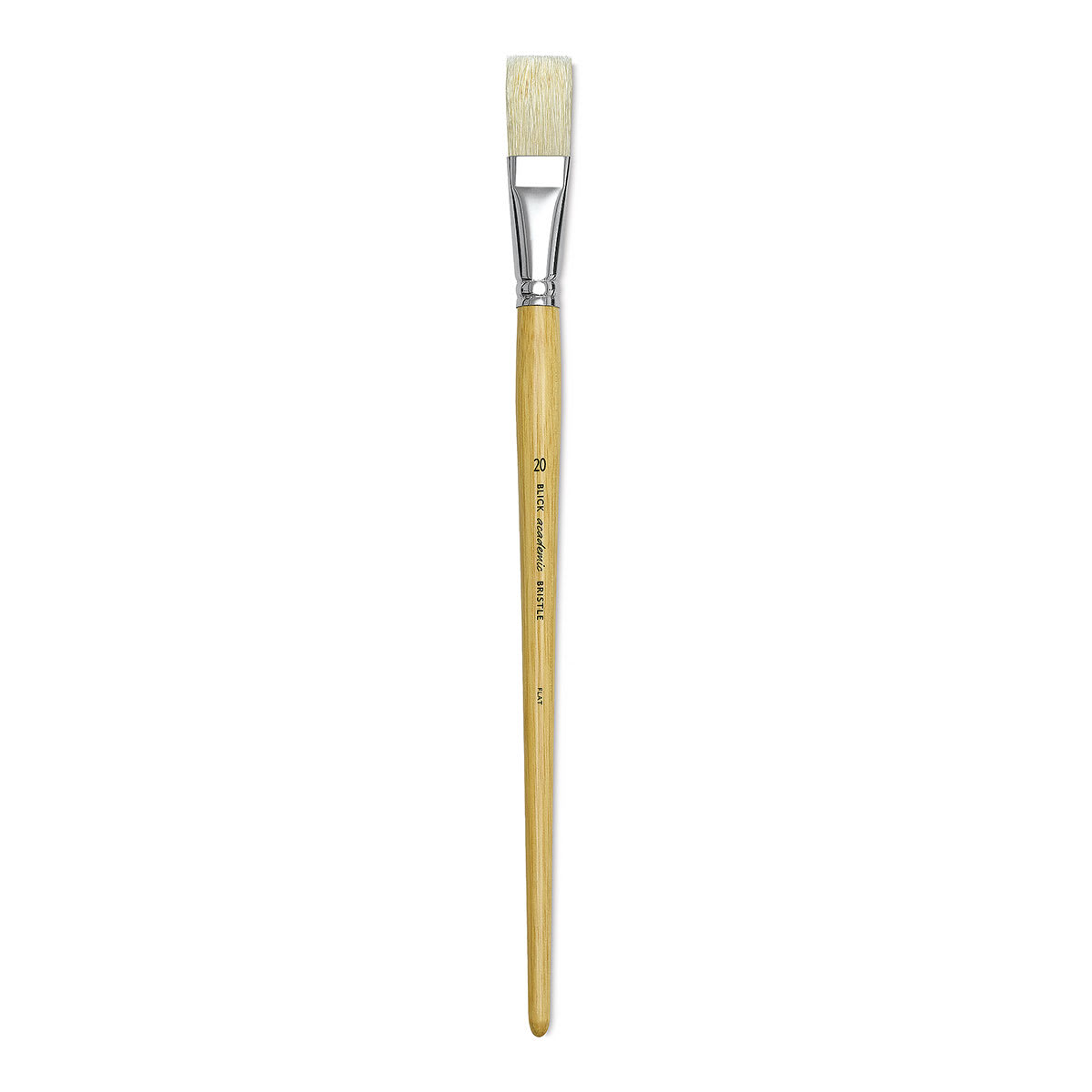 Blick Academic Bristle Brush - Flat, Long Handle, Size 20