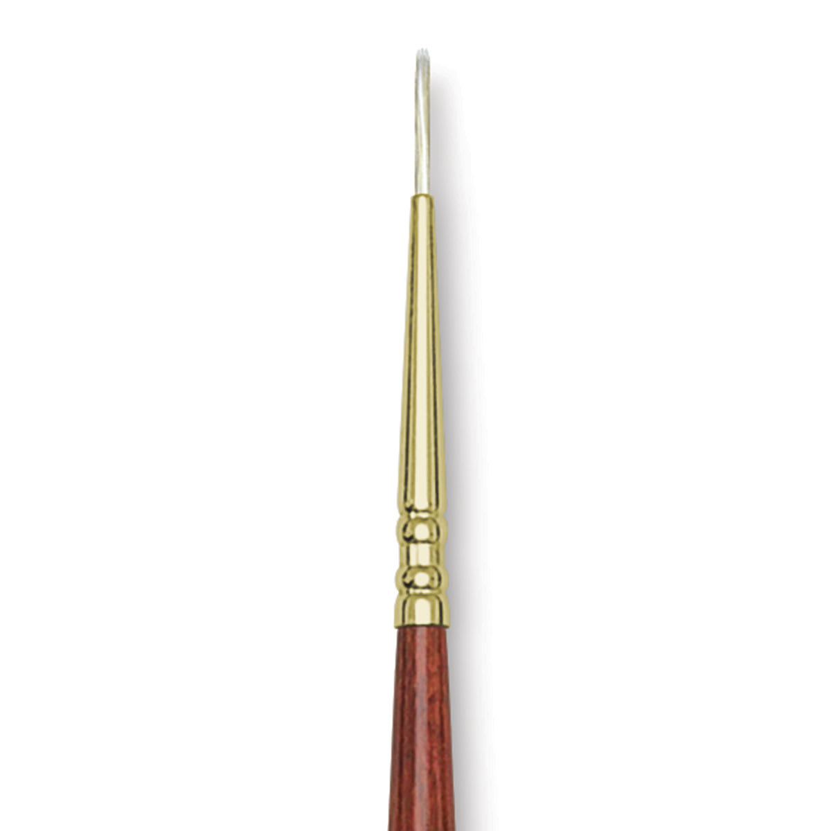 Blick Master Bristle Brush - Round, Long Handle, Red, Size 0 close up