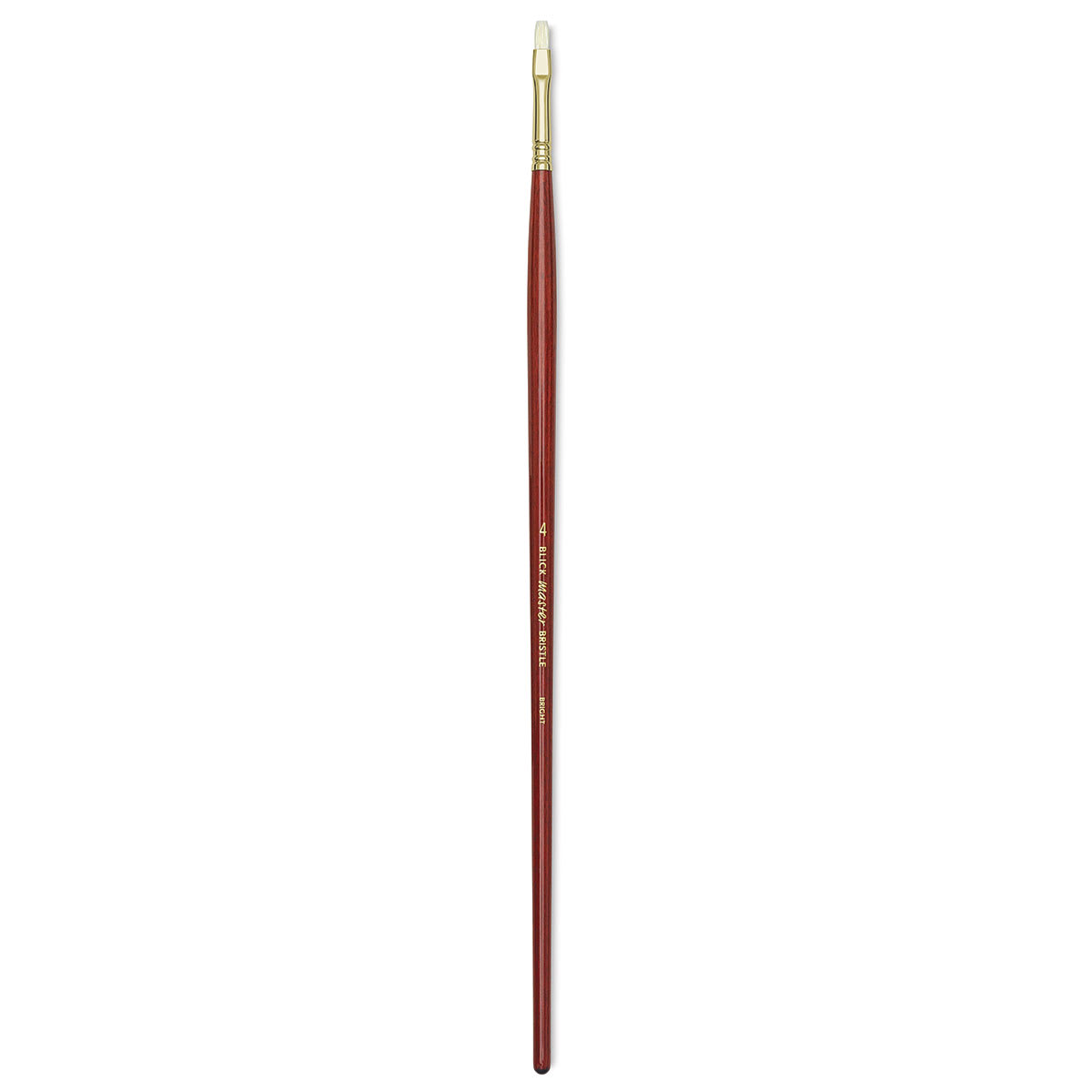 Blick Master Bristle Brush - Bright, Long Handle, Size 4
